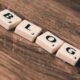 Scrabble letters spell out the word blog