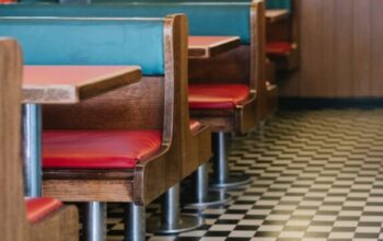 empty diner booth